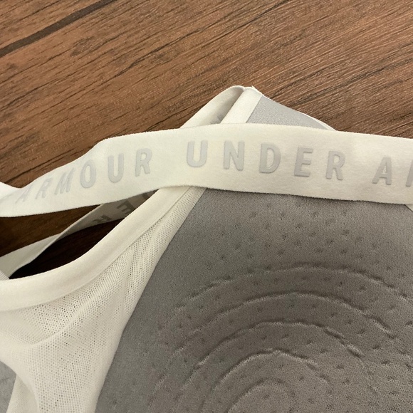 EUC Under Armour UA Infinity High Impact Sports Bra WHITE Size XL #1351994 - Picture 8 of 8